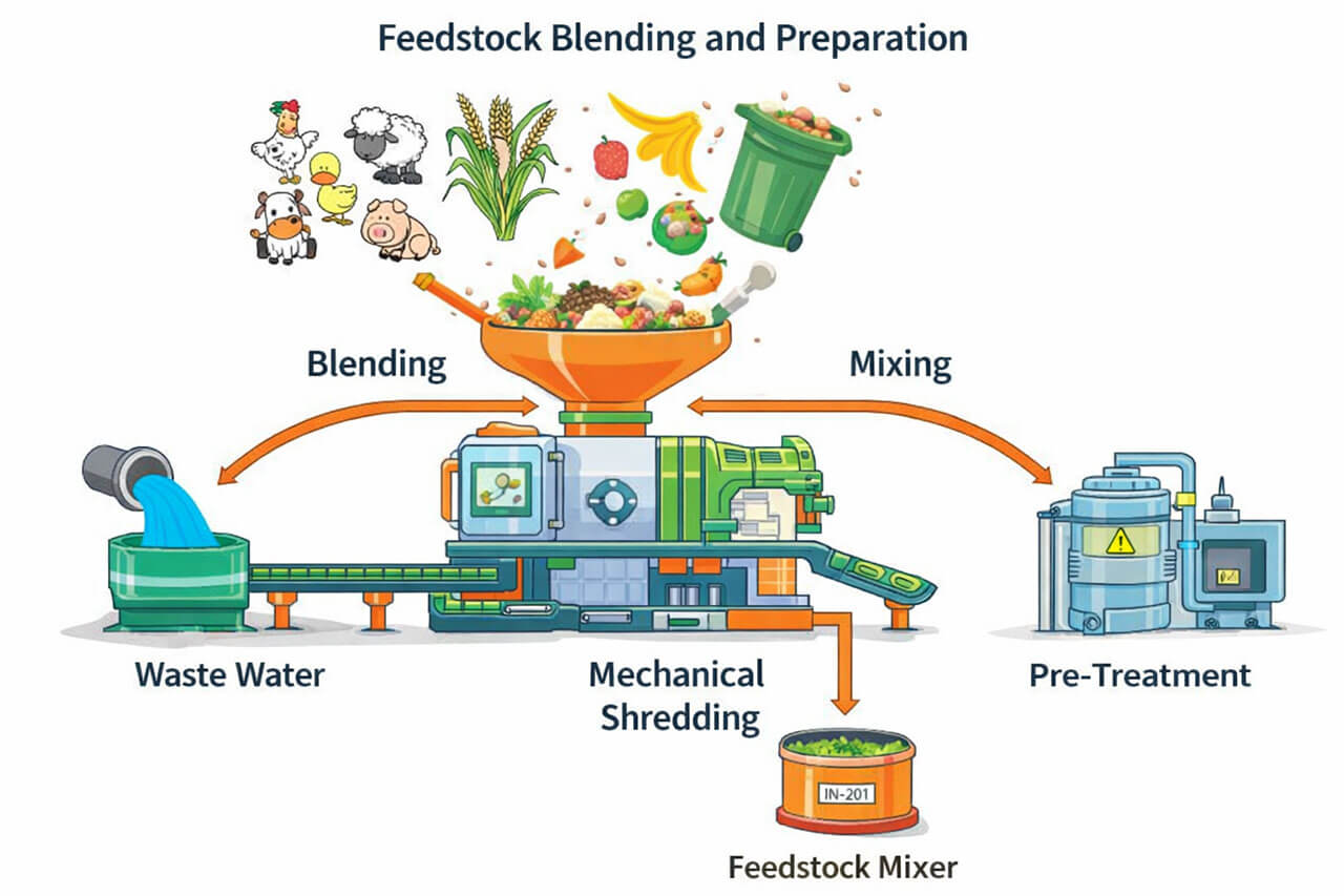 feedstock blending and preparation process