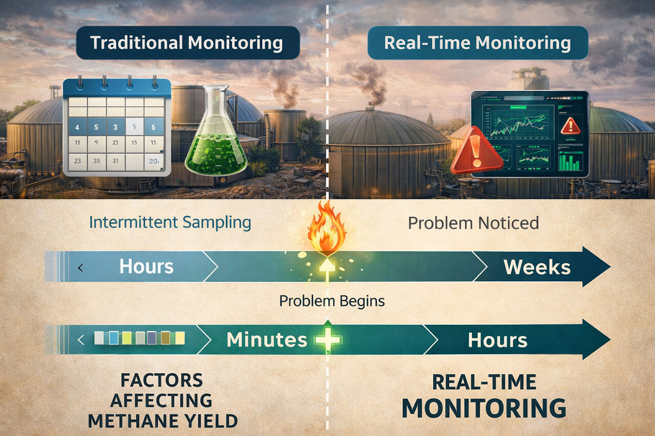 comparing traditional vs real-time monitoring timelines